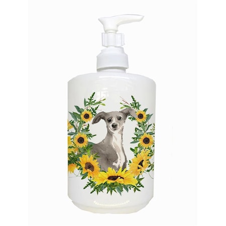 Carolines Treasures Italian Greyhound Ceramic Soap Dispenser CK2936SOAP